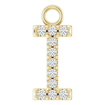 .04 CTW Lab-Grown Diamond Initial Dangle