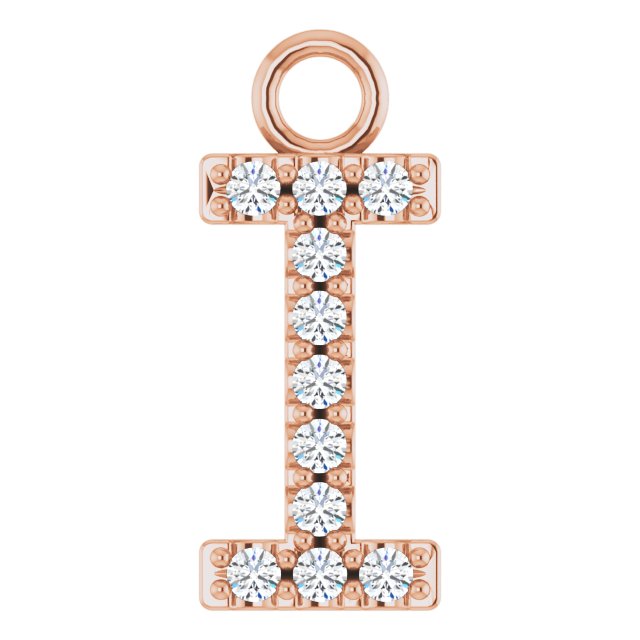 .04 CTW Natural Diamond Initial Dangle