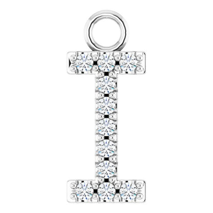 .04 CTW Lab-Grown Diamond Initial Dangle