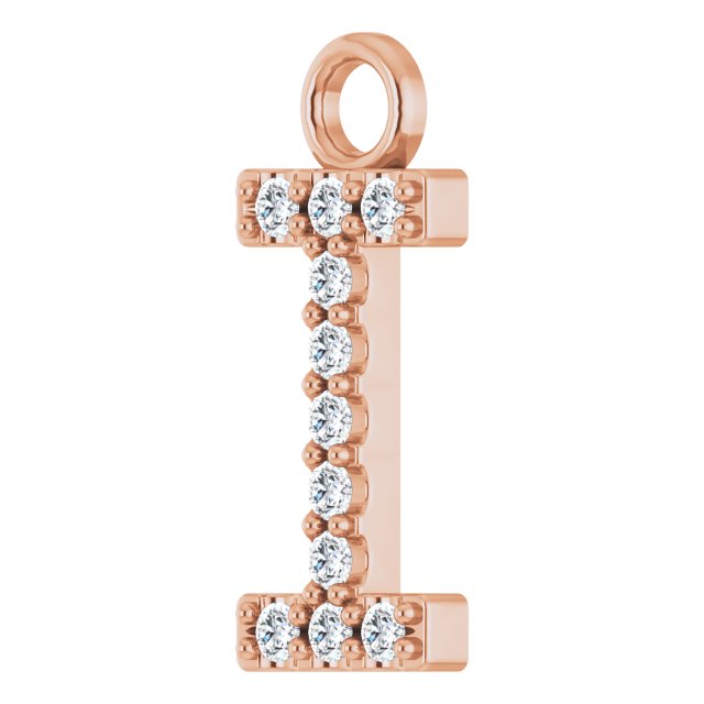 .04 CTW Natural Diamond Initial Dangle