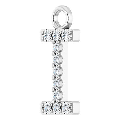 .04 CTW Lab-Grown Diamond Initial Dangle