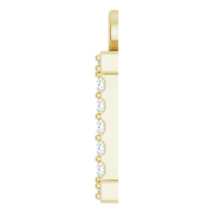 .04 CTW Natural Diamond Initial Dangle