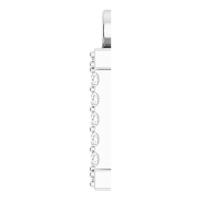 .04 CTW Lab-Grown Diamond Initial Dangle