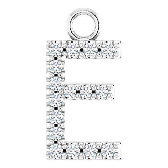 .06 CTW Lab-Grown Diamond Initial Dangle