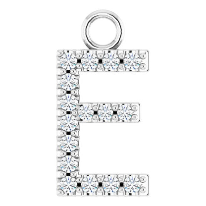 .06 CTW Lab-Grown Diamond Initial Dangle