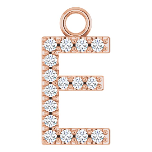 .06 CTW Lab-Grown Diamond Initial Dangle