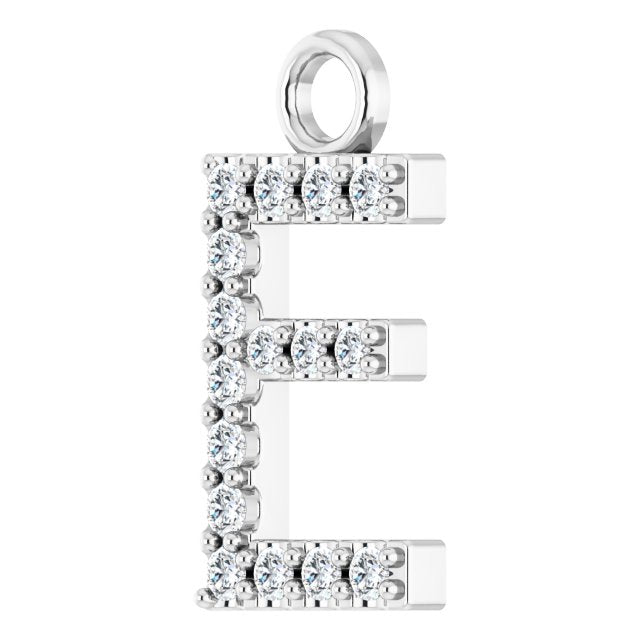.06 CTW Lab-Grown Diamond Initial Dangle