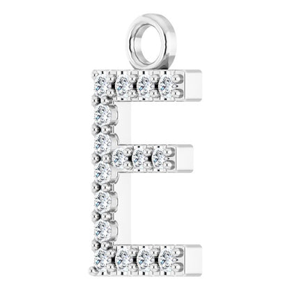 .06 CTW Lab-Grown Diamond Initial Dangle