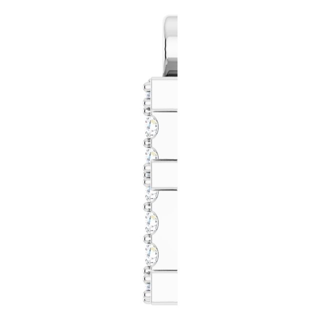 .06 CTW Lab-Grown Diamond Initial Dangle