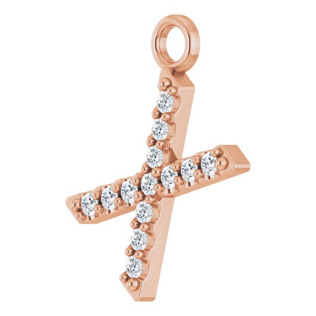 .05 CTW Natural Diamond Initial Dangle