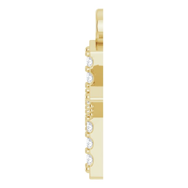 .05 CTW Natural Diamond Initial Dangle