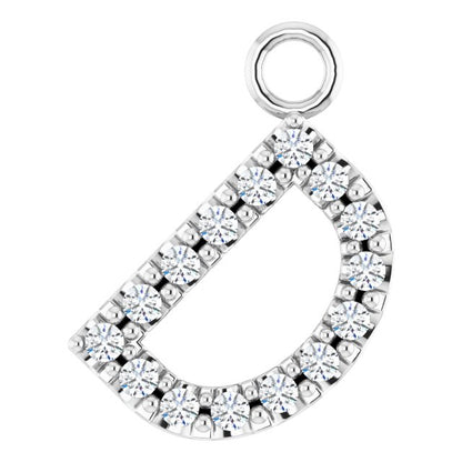 .06 CTW Lab-Grown Diamond Initial Dangle