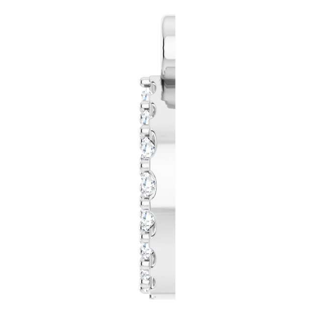 .06 CTW Lab-Grown Diamond Initial Dangle