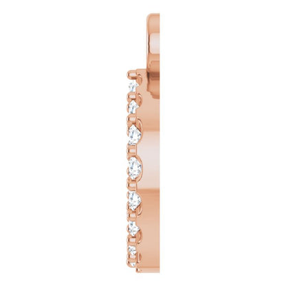 .06 CTW Lab-Grown Diamond Initial Dangle