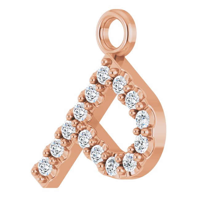 .05 CTW Natural Diamond Initial Dangle