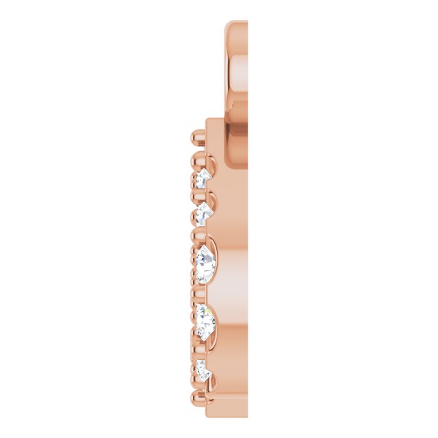.05 CTW Natural Diamond Initial Dangle