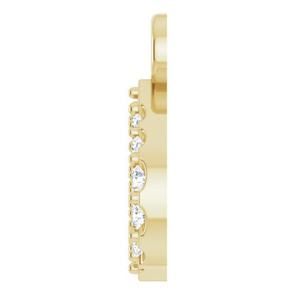 .05 CTW Natural Diamond Initial Dangle