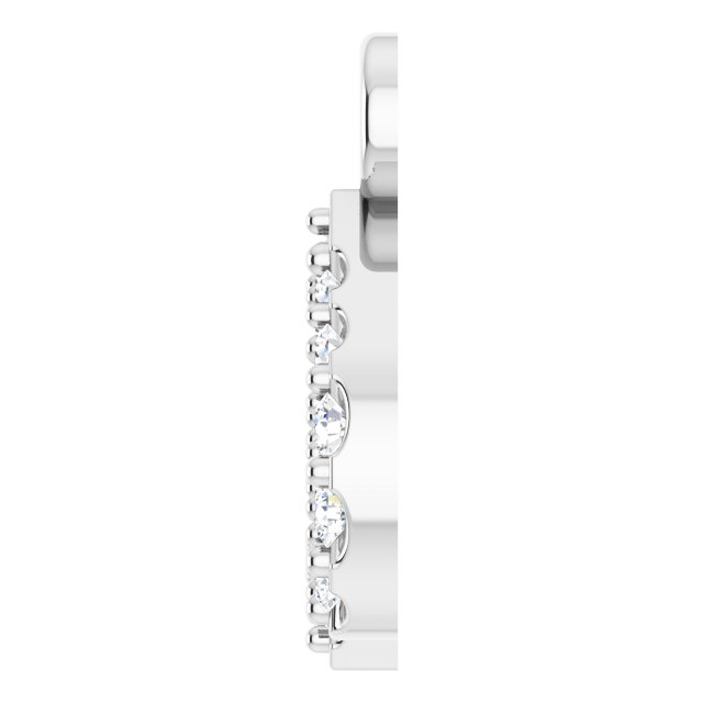 .05 CTW Natural Diamond Initial Dangle