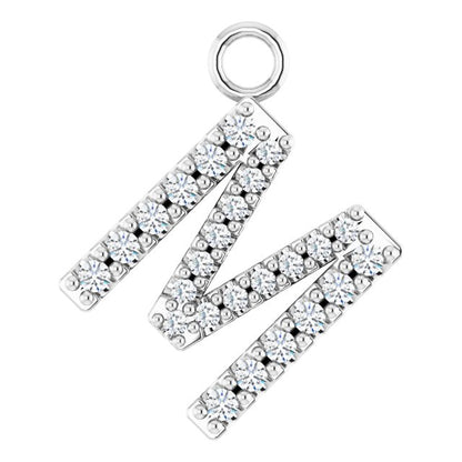 .08 CTW Natural Diamond Initial Dangle