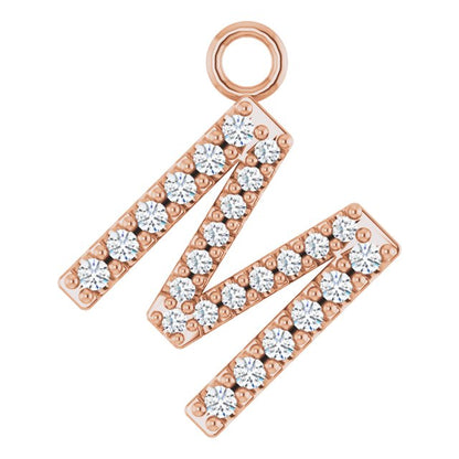 .08 CTW Natural Diamond Initial Dangle