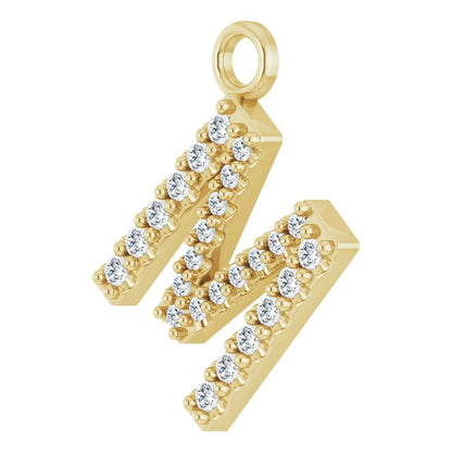 .08 CTW Lab-Grown Diamond Initial Dangle