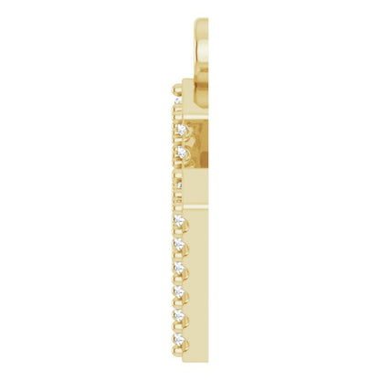 .08 CTW Lab-Grown Diamond Initial Dangle