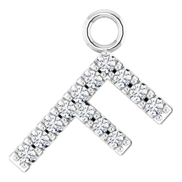 .05 CTW Lab-Grown Diamond Initial Dangle