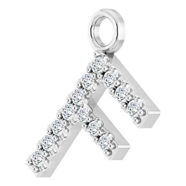 .05 CTW Lab-Grown Diamond Initial Dangle