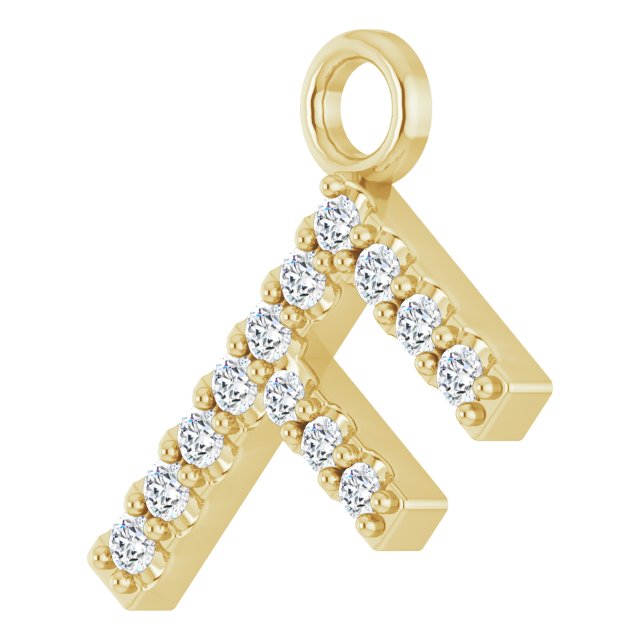 .05 CTW Lab-Grown Diamond Initial Dangle