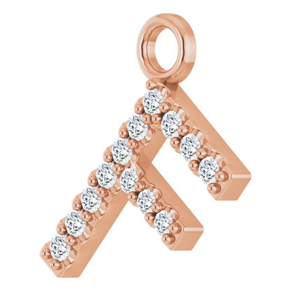 .05 CTW Lab-Grown Diamond Initial Dangle