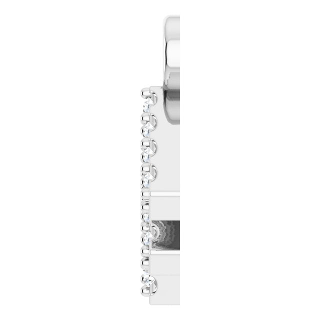 .05 CTW Lab-Grown Diamond Initial Dangle