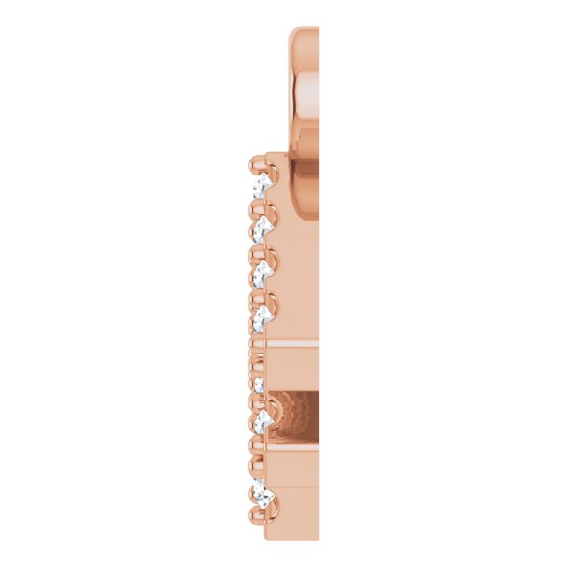 .05 CTW Lab-Grown Diamond Initial Dangle