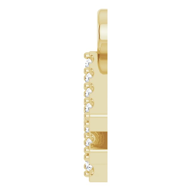 .05 CTW Lab-Grown Diamond Initial Dangle