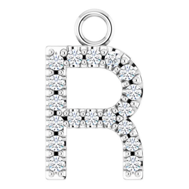 .06 CTW Natural Diamond Initial Dangle