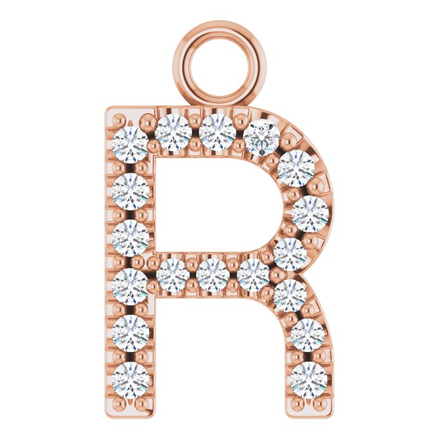 .06 CTW Natural Diamond Initial Dangle