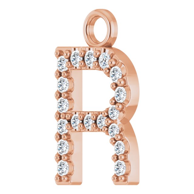 .06 CTW Natural Diamond Initial Dangle