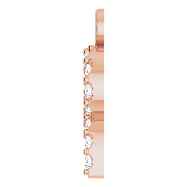 .06 CTW Natural Diamond Initial Dangle