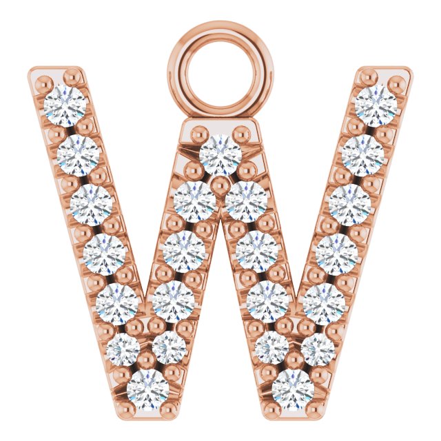 .08 CTW Lab-Grown Diamond Initial Dangle