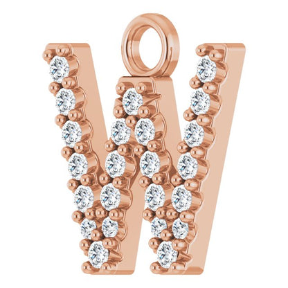 .08 CTW Lab-Grown Diamond Initial Dangle