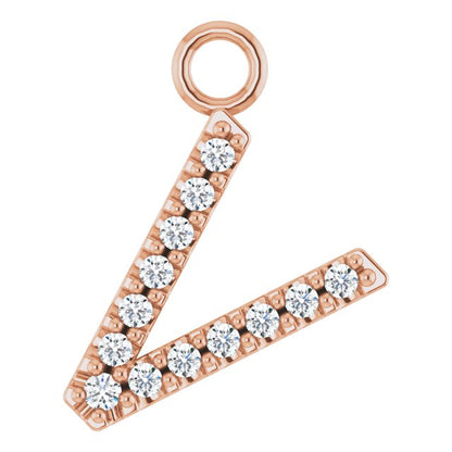 .03 CTW Natural Diamond Initial Dangle