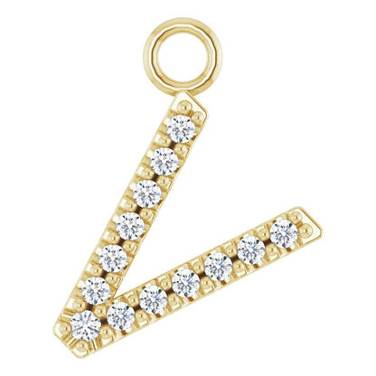.03 CTW Lab-Grown Diamond Initial Dangle