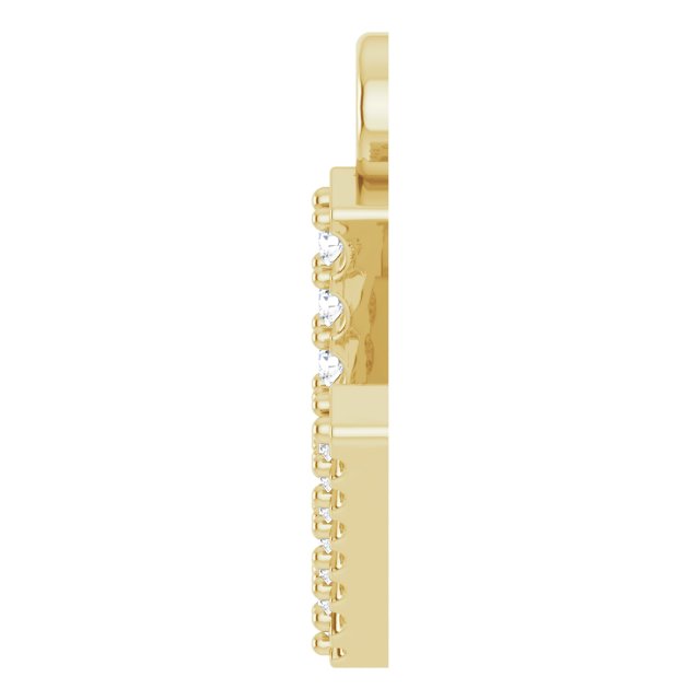.03 CTW Natural Diamond Initial Dangle
