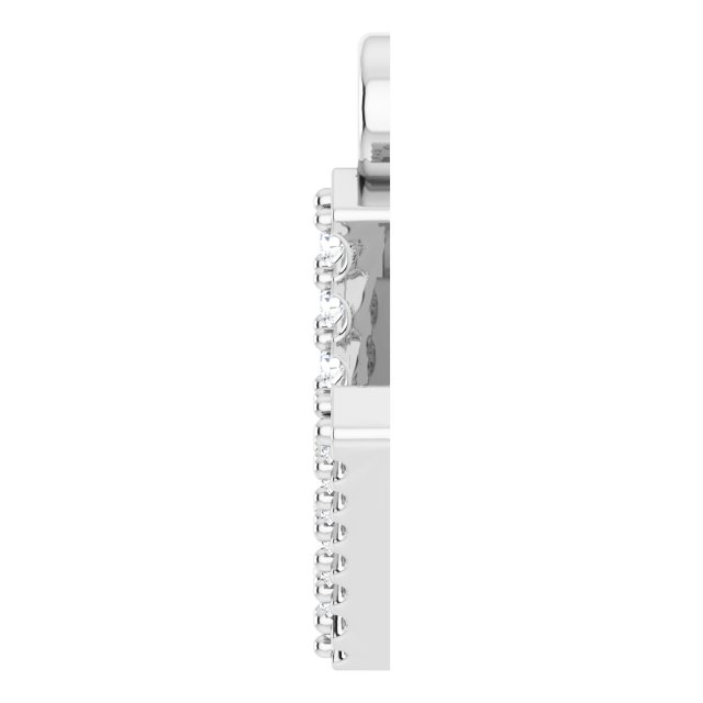 .03 CTW Lab-Grown Diamond Initial Dangle