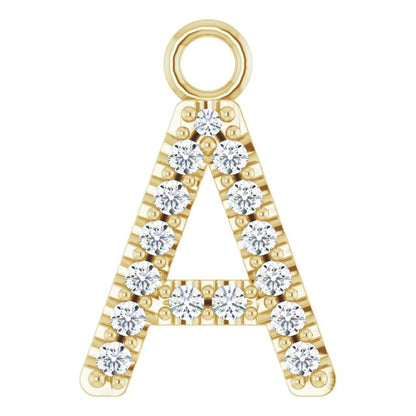 .06 CTW Lab-Grown Diamond Initial Dangle