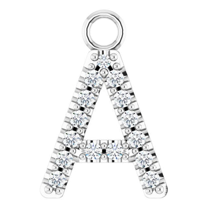 .06 CTW Lab-Grown Diamond Initial Dangle