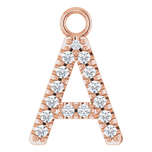.06 CTW Lab-Grown Diamond Initial Dangle