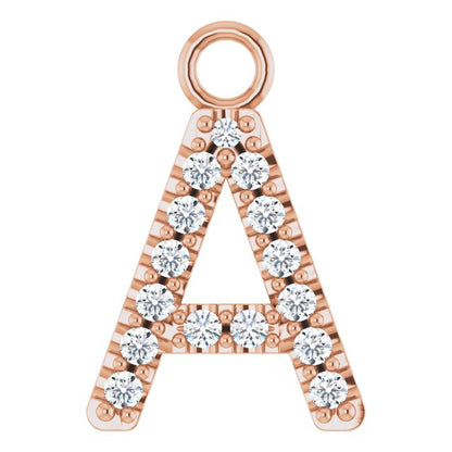 .06 CTW Lab-Grown Diamond Initial Dangle