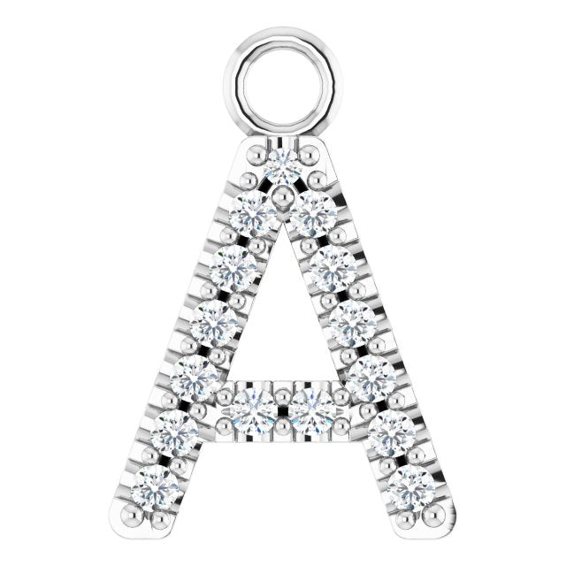 .06 CTW Natural Diamond Initial Dangle