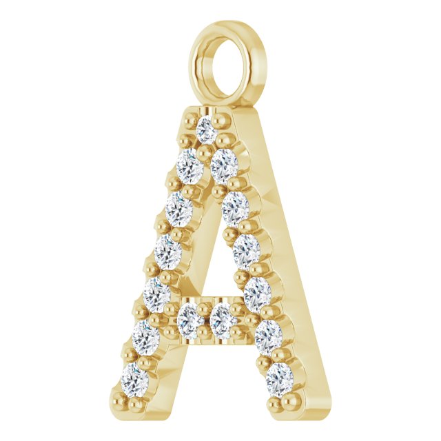 .06 CTW Natural Diamond Initial Dangle
