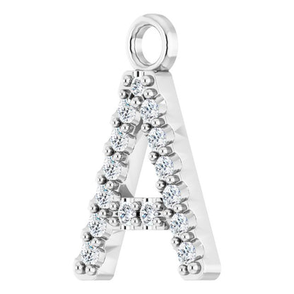 .06 CTW Lab-Grown Diamond Initial Dangle
